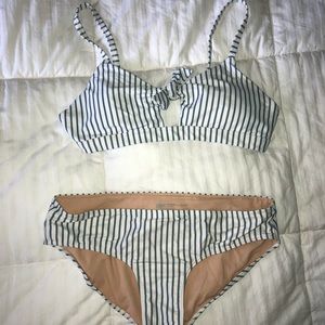 Albion Fit Breezy Stripe Off the Hook Bikini